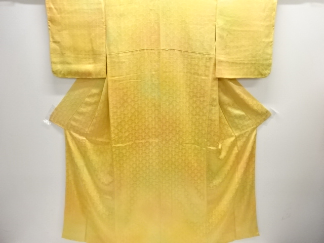 JAPANESE KIMONO / TSUKESAGE IROMUJI / WOVEN SEIGAIHA